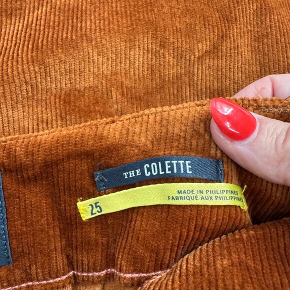 Anthropologie Maeve The Colette Corduroy Crop Wide-Leg Pants Size 25 - Picture 8 of 14